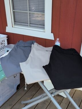 Lot Of 3-Golf Chap Men's (34x30) Pants with Zip Pocket